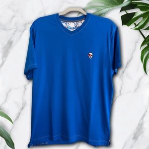 Men’s Blue Robert Graham T-Shirt (Size Large) Brand New